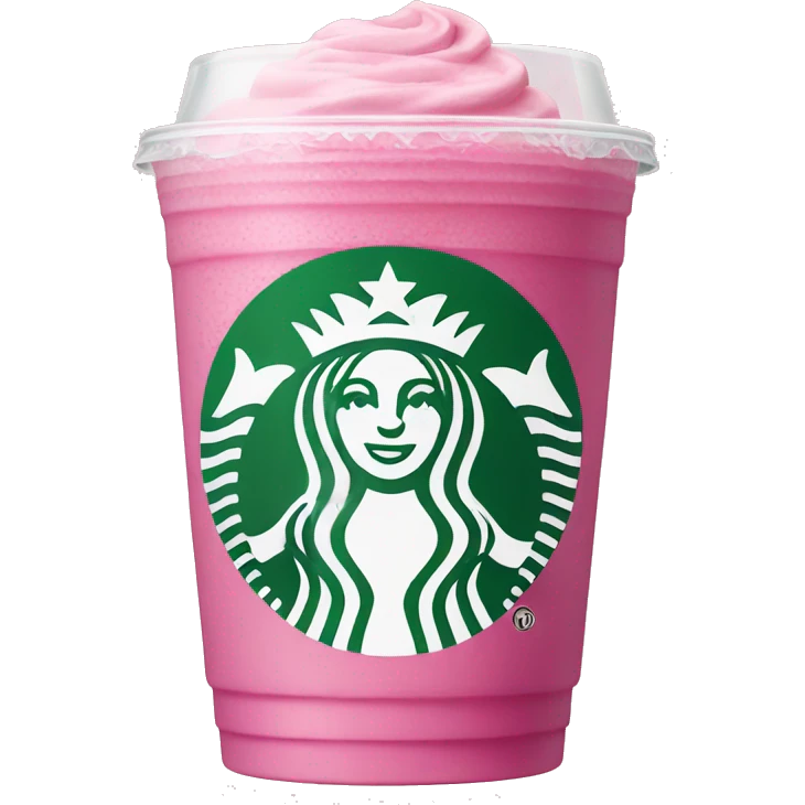 starbucks pink drink emoji
