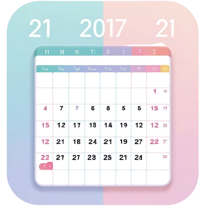 pastel calendar emoji