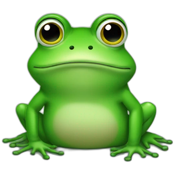 Sad frog emoji