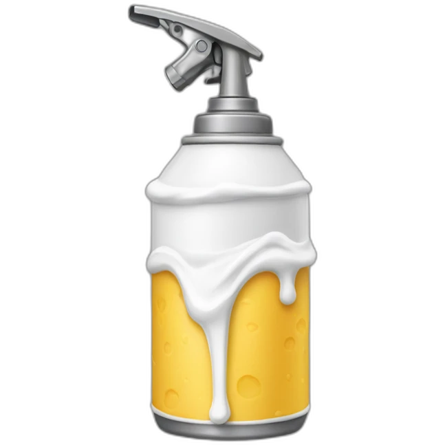 Whipped creap spray can emoji