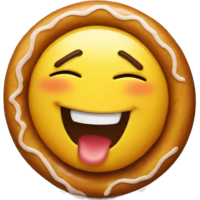 Smiley with a donut emoji