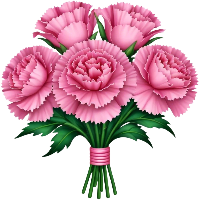 carnations bouquet emoji
