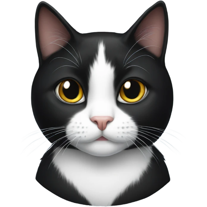 Tuxedo cat emoji