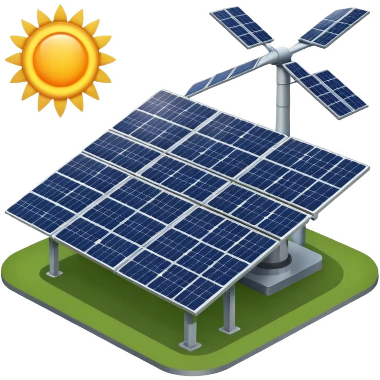 solar power generation plant on a nextracker system emoji