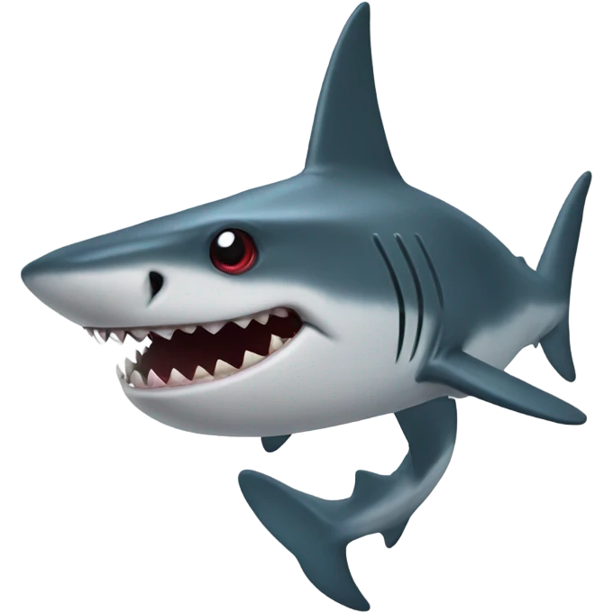 Hammer head shark Christmas emoji