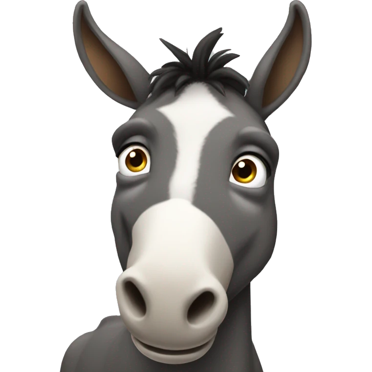 Smart ass donkey emoji
