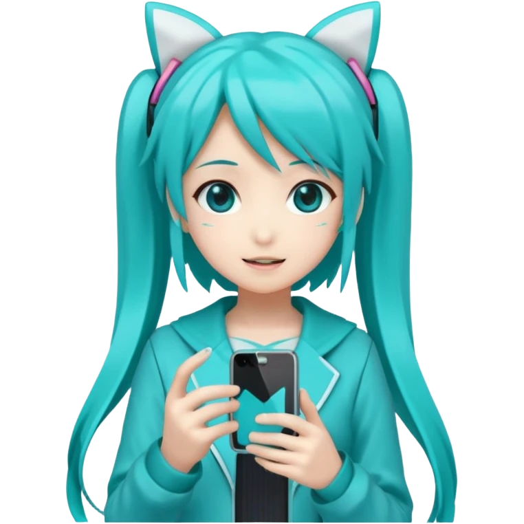 hatsune-miku-on-iphone emoji