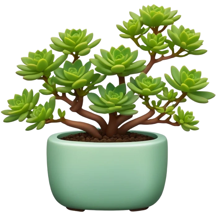 Sedum little thin bonsai plant emoji