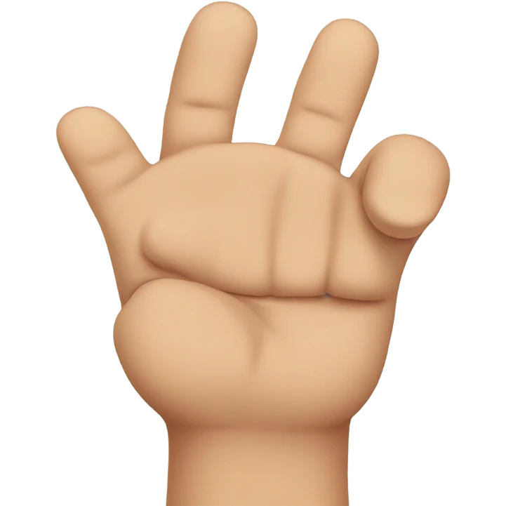 2 fingers upside down  emoji