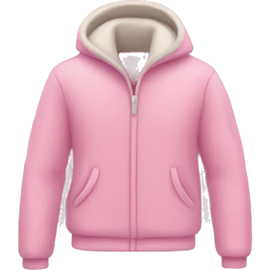 Pink fleece jacket  emoji