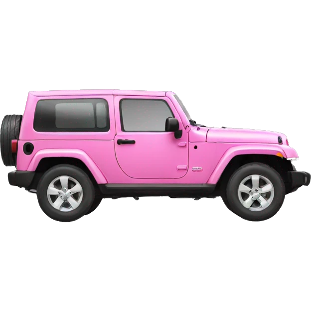 Pink modern jeep emoji