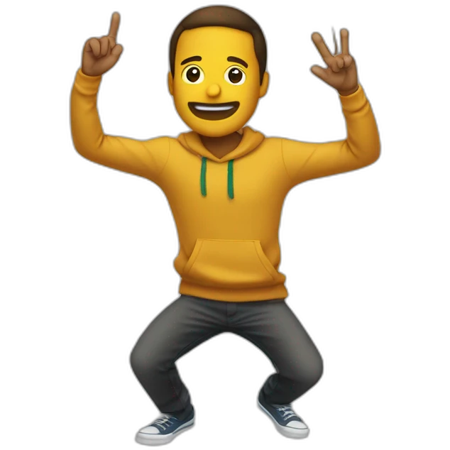 Quelqu’un qui fait un dab emoji