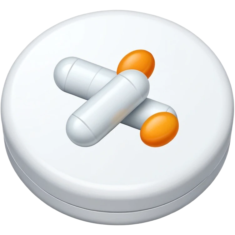 vitamin C pill or supplement emoji