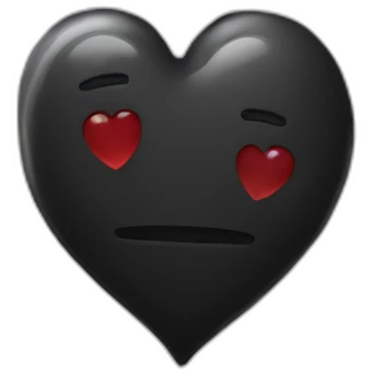 hot black heart emoji