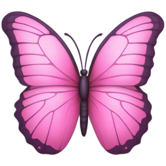 Pink butterfly emoji