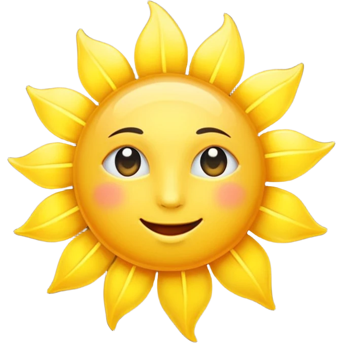 Yellow Sparkle Sun emoji