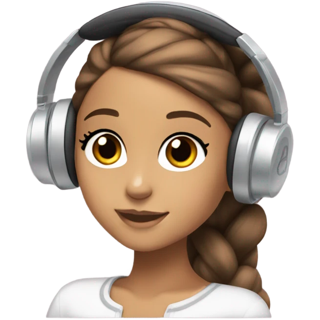 Ariana grande wearing headphones  emoji