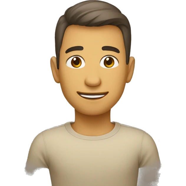 coração bege emoji