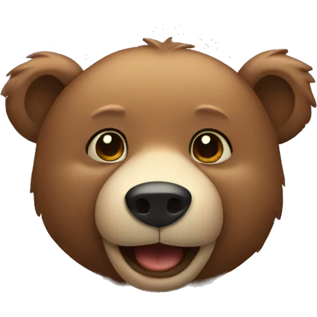 Loving bear emoji