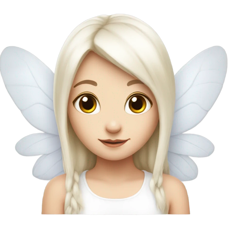 Bunny, white, fairy, wings, girl emoji