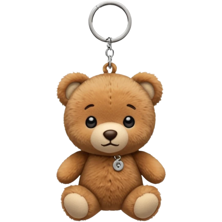 Mini plush key chain – tiny teddy bear or animal plush. emoji