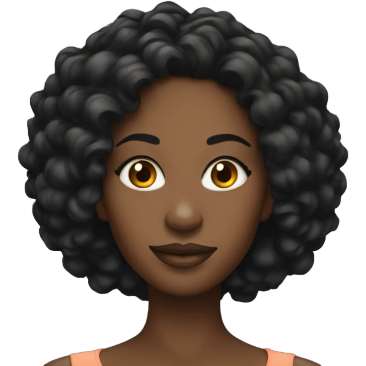 Gorgeous black woman emoji