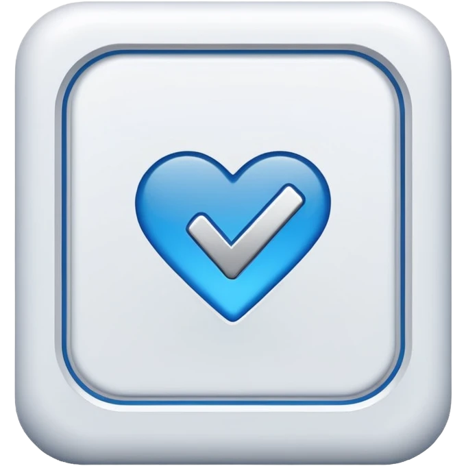 Blue tick in white box for a admin of Roblox emoji