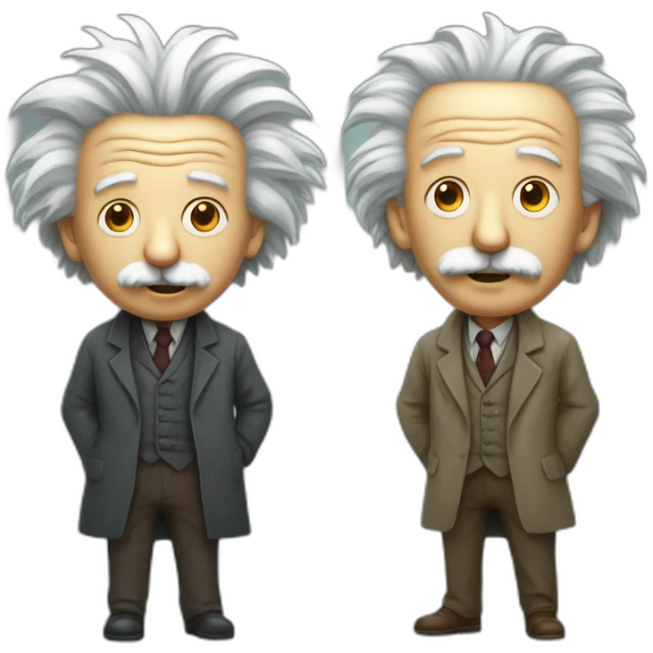 Einstein versus schrodinger emoji