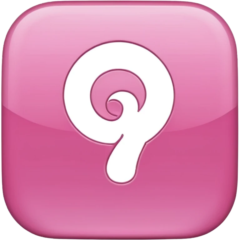 pink pintrest p logo emoji