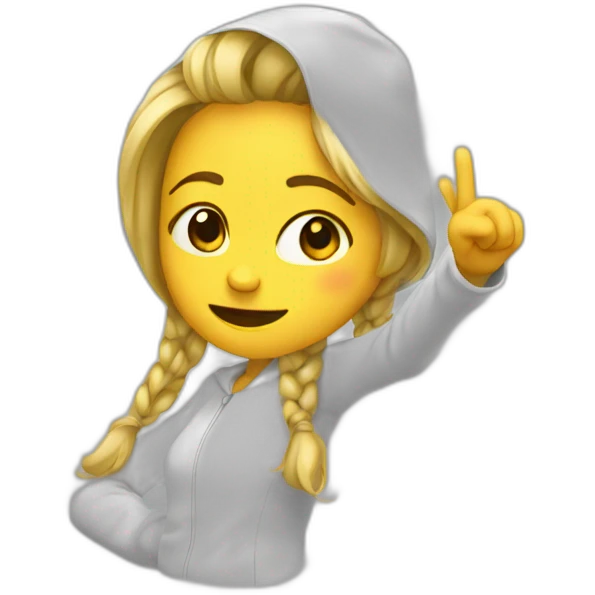 Fille dab emoji
