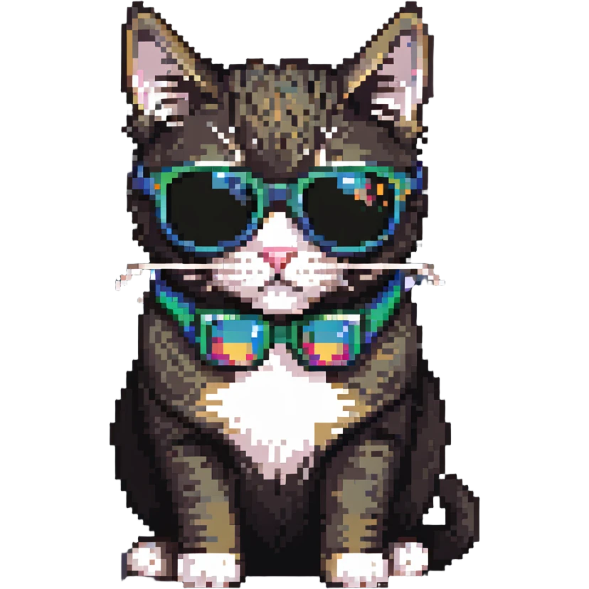 cat wearing sunglasses emoji