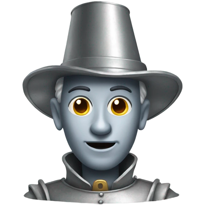 Tin man with pointy hat emoji
