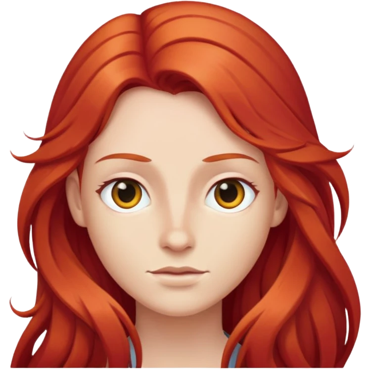 Chat roux long poils emoji