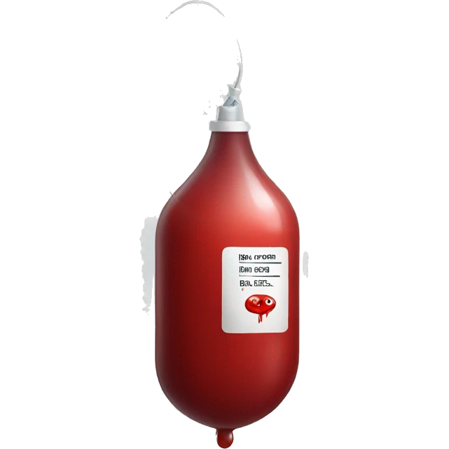 Blood bag emoji