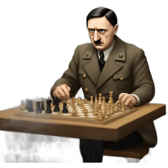 adolf hitler playing chess emoji