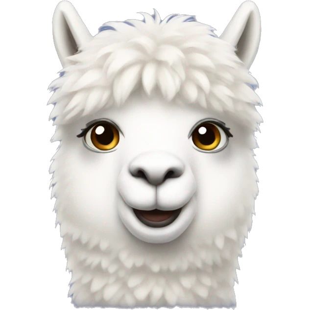 white alpaca emoji