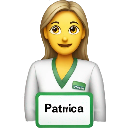 Name Tag with the word Patricia emoji
