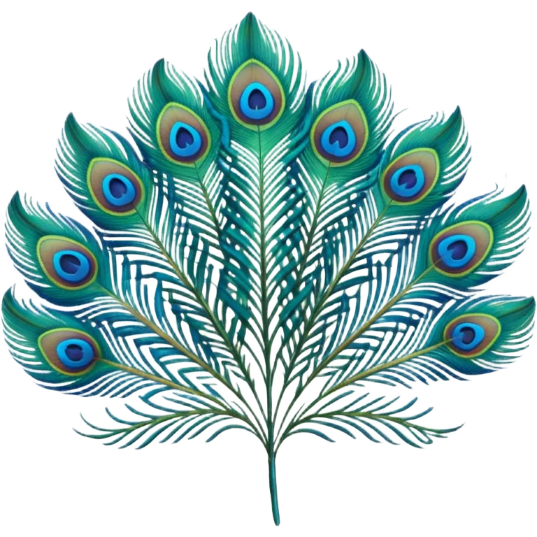 Peacock feather emoji