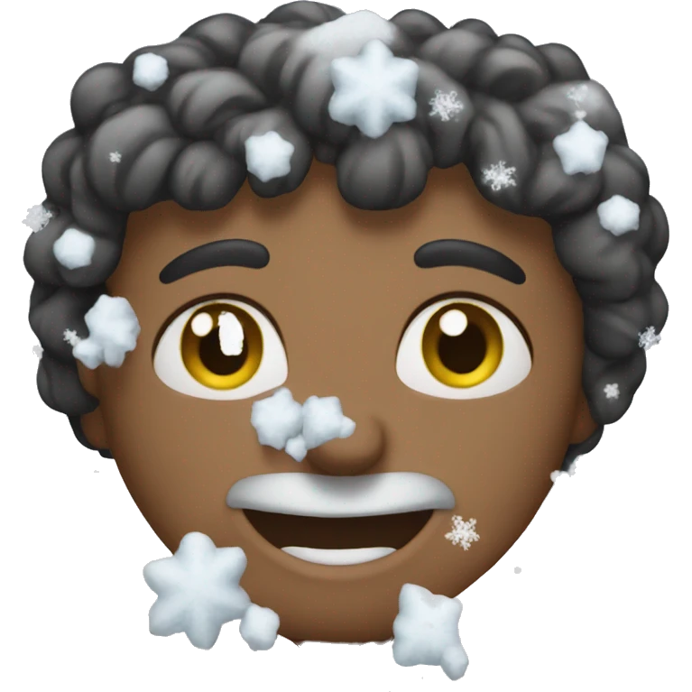 Snow heart emoji