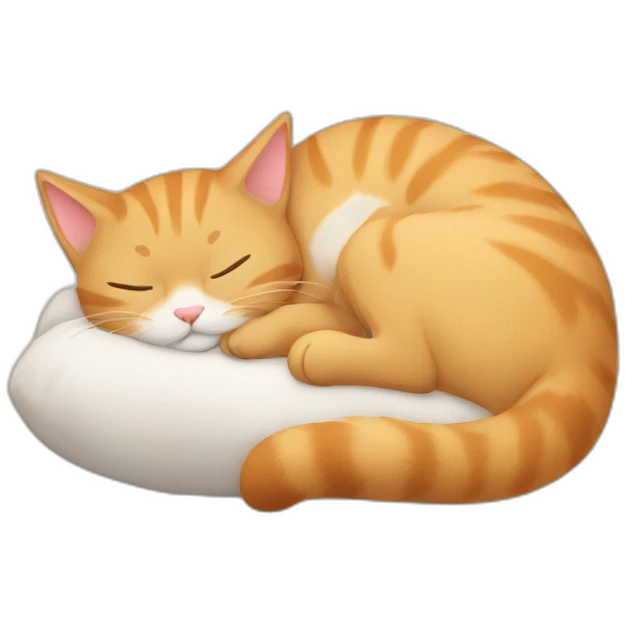sleeping kitty emoji