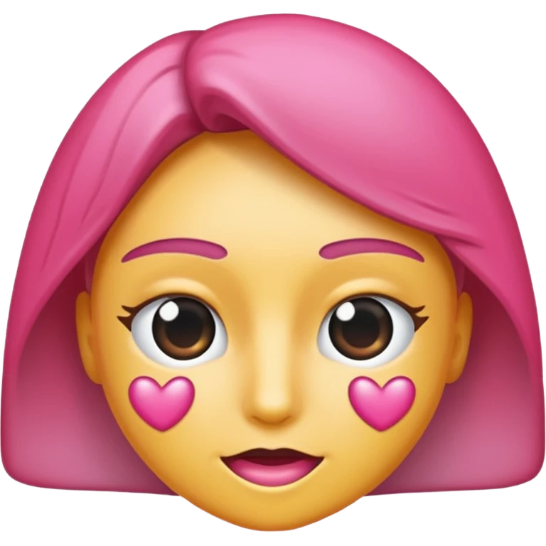 Coração emoji de coração metade rosa escuro e metade branco coração  emoji