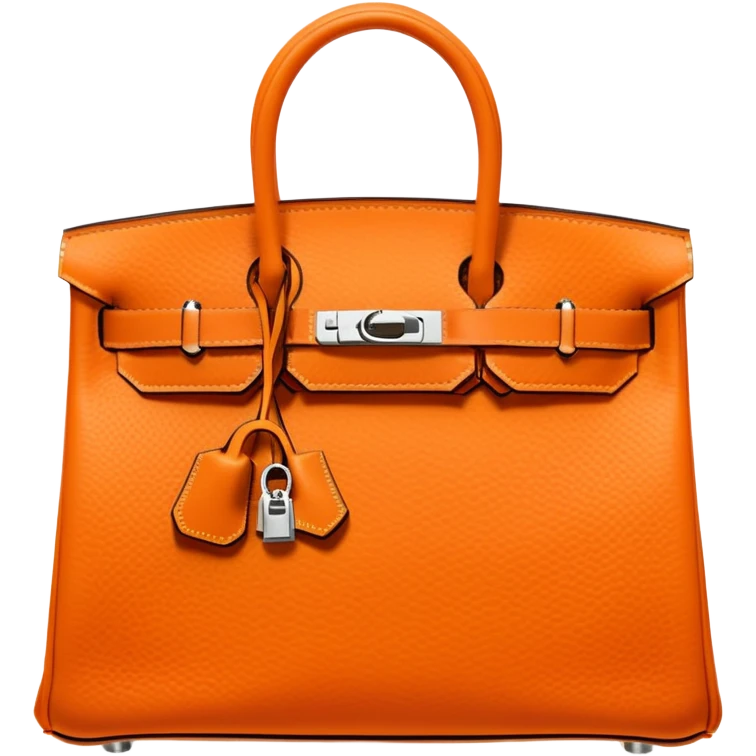 orange birkin hermes bag emoji