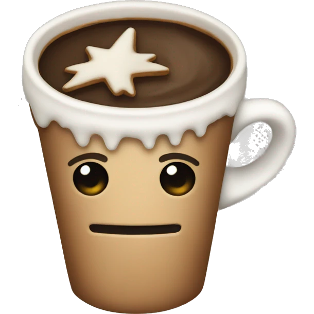 Christmas coffeee emoji
