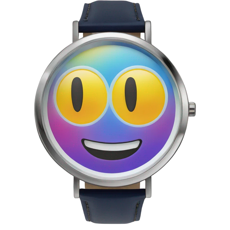 watch wioth happy face on it emoji