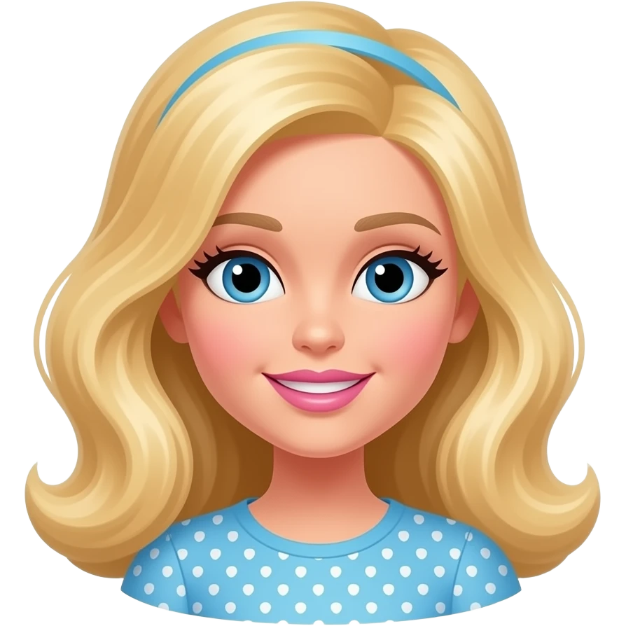 blue yellow Confetti (falling, scattered) inspired by Barbie colour palette emoji