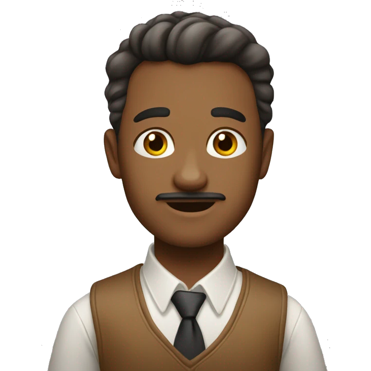 коричневый пудель  emoji