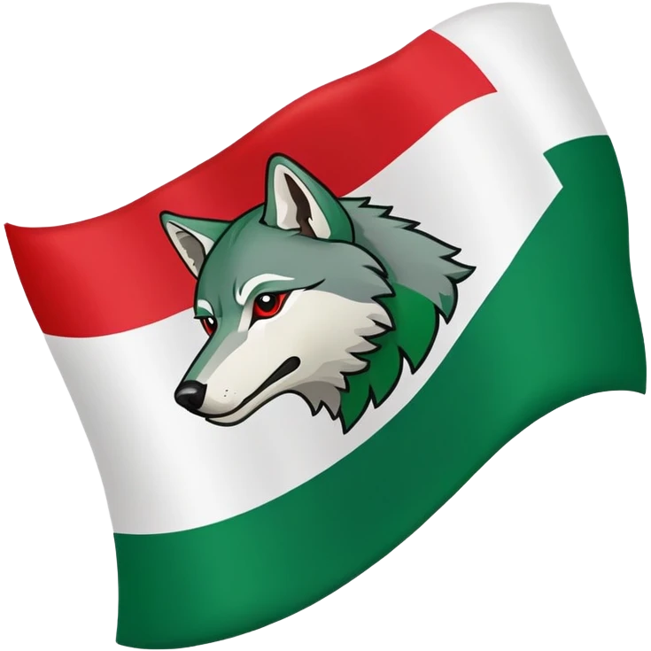 make a chechen flag emoji, the old one, with the wolf on it emoji