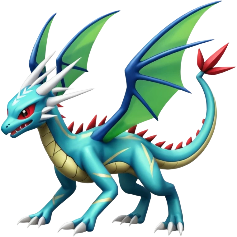Dialga-Zeraora-Flygon-fusion emoji