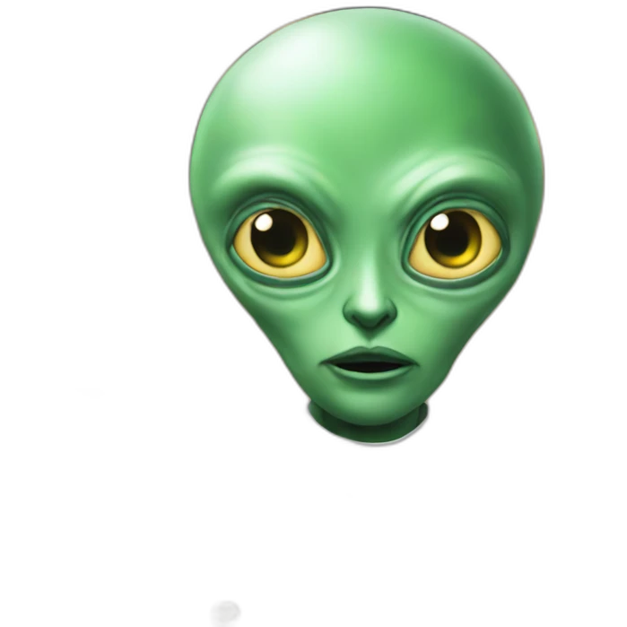 Alien eat a Illuminati emoji