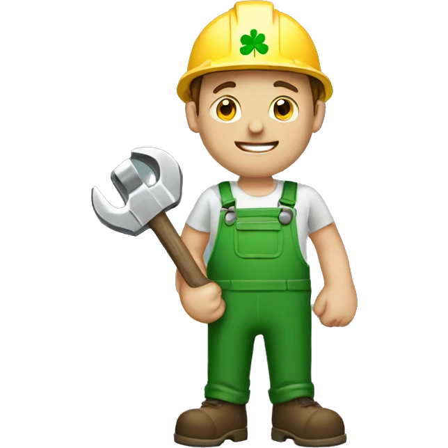  Irish worker with a wrench in his hands emoji